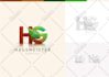 create a modern geometric polygonal 3d logo