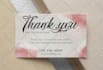 design amazon etsy thank you card, product insert,