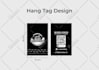 do luxury clothing hang tag and label design
