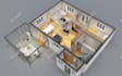 create 3d floor plan with rendering