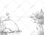 draw creative illustration, line art, vintage engraving sketch