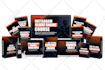 design 3d digital product mockup, course ecover bundle