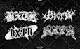 design  y2k grunge streetwear logo