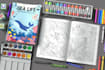 make kids and adults coloring book interior pages
