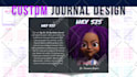 design a custom journal with a modern journal cover for KDP