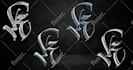 create a futuristic and unique y2k chrome logo