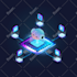 do 2d flat, 3d isometric vector illustration for website UI, app, splash screen