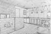 make digital and hand sketches of architecture project