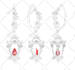 design jewelry illustration, sketch ring, earrings, bracelet
