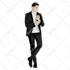 draw a flat minimalist illustration faceless from your photo