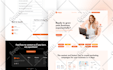 clean professional landing page UI UX design in figma