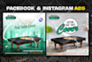 do facebook ad image, ads design, ad creative, instagram post for any business