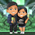 draw cute chibi style for couple