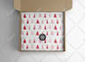 create custom hand drawn design of wrapping paper and fabric