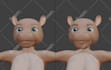 create a cute stylized 3d character for games or animation