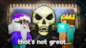 make a minecraft hypixel skyblock, pvp, or survival youtube thumbnail