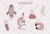 design fun doodle illustration arts for icons and stickers