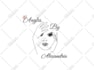 do 3 eye lash, hair extensions, and feminine logo design