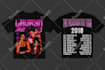 create bootleg vintage 90s rap t shirt designs for brands that sell