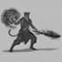 draw realistic fantasy characters, no ai