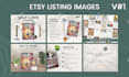 design a custom etsy listing mockup for digital products