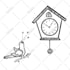 draw black and white line art of your picture