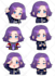 draw a custom chibi and emoji in cute anime style