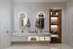 create luxury modern kitchen interior with photorealistic 3d render