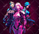 create a cyberpunk character cartoon, anime or illustration