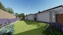design your back yard landscape, garden, 3d renderings
