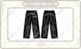 design custom streetwear clothing mockups for denim sweatpants and other pants