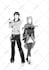 make character design in black and white