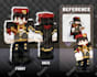 make your best custom minecraft skin for java and bedrock
