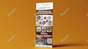 design a roll up banner, stand banner, pull up banner