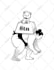 draw clean black and white line art illustration