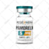design clean peptide vial label, vial label design, product label design