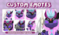 draw emotes for discord, vtuber, stream, sub badges less than 24 hours