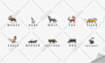 create a modern mecha animal and robot mascot logo design