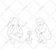 draw any object or person into a simple line  in 24 hours