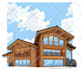 create cute home portrait and building illustrations