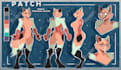 draw ref sheet of fursona, anime or vtuber nsfw o sfw