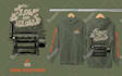 do vintage t shirt design, badge and logo in hand drawn style