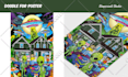 create collage of vector hand drawn doodles illustration