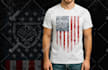do typography retro vintage patriotic t shirt design