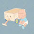 make cartoon children book illustration