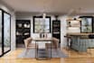 do kitchen interior design, 3d rendering by an architect