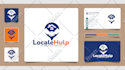 design real estate, roofing, construction logo