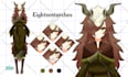 draw a cute custom live2d vtuber model art for you