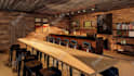create a modern aesthetic cafe or restaurant interior design