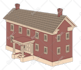 create fan art house illustration and forest environment